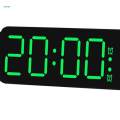 LED Clock 12/24H Display Multifunctional with Temperature Display Digital Clock for Bedroom Indoor.