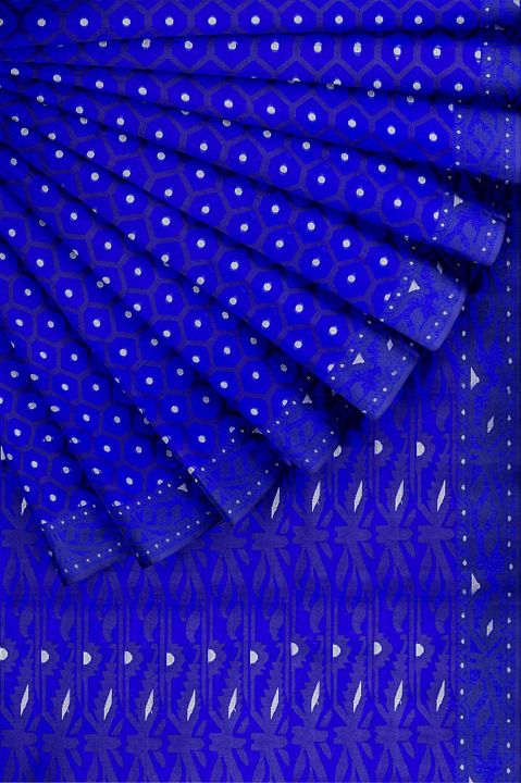 Comfortable%20Cotton%20Jamdani%20Saree%20For%20Women%20Without%20Blouse%20Piece%20-%20Casual%20&%20Party%20Wear%20-%20Suitable%20for%20All%20Occasion%20-%20Image%206