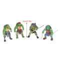 【In-Demand Item】 6Pcs/set Teenage Mutant Ninja Turtles Actions Figures Cute Desktop Model Car Ornaments Home Decoration Kid Dollhouse Doll Micro Landscape Ornament Cake Insert Decor. 