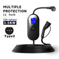 Wallbox GB/T Portable EV Charger with Schuko EU Plug 16A Outdoor Charging Station Box Cable 5m 10m EVSE for Electric Car 3.5KW. 