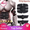 Abdominal Muscle Toner Rechargeable ABS Stimulator, Portable Wireless Muscle Trainer for Men Women,6 Modes with 10 Levels Intelligent EMS Home Office Fitness for Abdomen/Arm/Leg,10pcs Free Gel Pads..