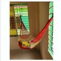 Hand Made Dolna With Wooden 2pcs Stick Dulna Rope bed Hanging Dulna Use For Large Swing Rope bed Rattan Dulna - Camping Hammock with ( Dulna + 2 Wooden Sticks ). 