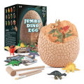 Dinosaur Egg Toys in One Giant Filled Eggs with 14 Dinosaur 3 Digging Tools in Giant Filled Egg STEM Archaeology Paleontology Educational Science Gift for Boys Girls Students. 