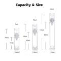 Airless pump bottle Transparent Refillable Empty Plastic bottle Portable Pump Vacuum pressure bottle for Travel Skincare Cosmetic packaging Personal care Beauty enthusiasts.