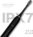 Rechargeable Sonic Electric Toothbrush for Adults and Kids, Deep Cleaning Whitening Toothbrush with 4 Replacement Brush Heads, 6 Brushing Modes, Smart 2-Minute Timer and IPX7 Waterproof Design.