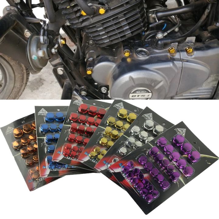 Motorcycle Nut Bolt Cap Cover Motor Bike For Motorcycle 30Pcs Set Motorcycle Nut Bolt Cap Cover Motor Bike For Motorcycle 30Pcs Set