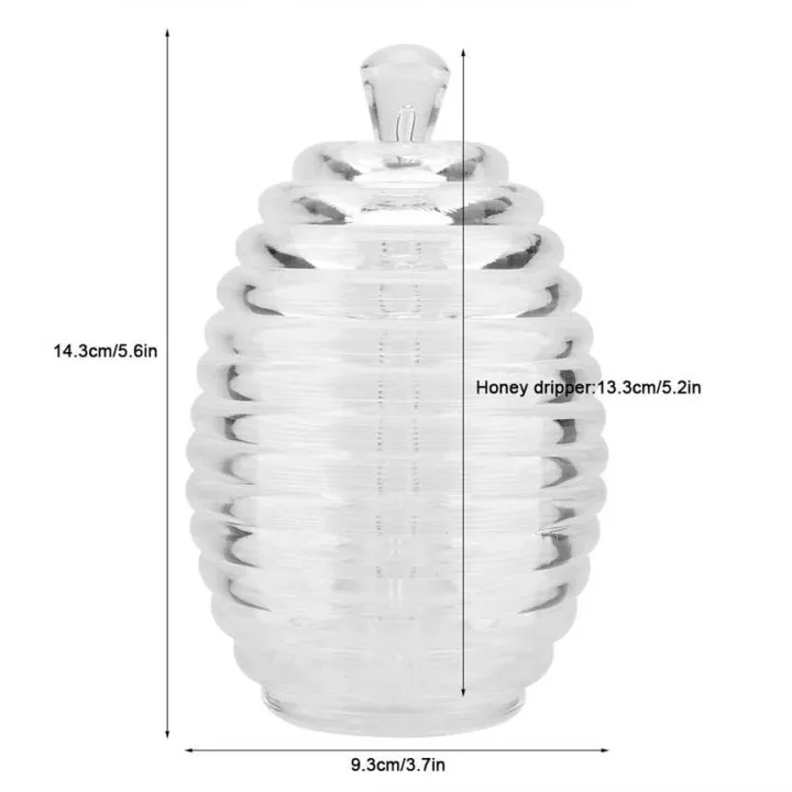 265ml%20Honey%20Pot%20Set%20Transparent%20Jam%20Jar%20with%20Dripper%20Stick%20and%20Lid%20for%20Family%20SG%20-%20Image%202