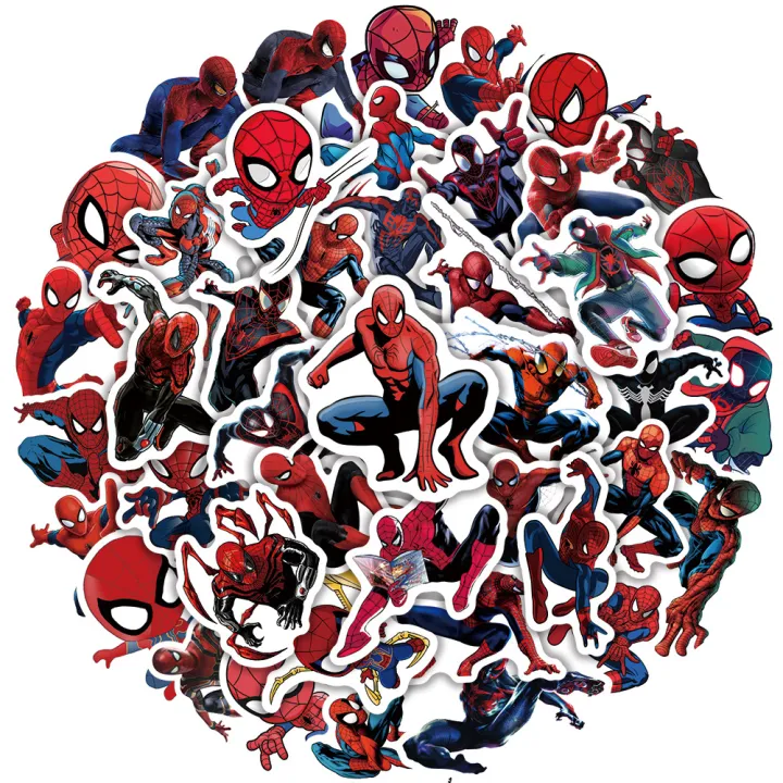 10/30/50PCS%20Disney%20Movie%20Spiderman%20Anime%20Stickers%20Skateboard%20Fridge%20Guitar%20Laptop%20Motorcycle%20Travel%20Classic%20Toy%20Cool%20Sticker%20-%20Image%202