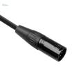 Black 5Pin XLR Male Plug to 5Pin XLR Female Audio Cable Adapter XK1075 5m. 