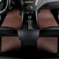 4Pcs/set Universal Car Floor Mats PU Leather Waterproof Dust-Proof Auto Foot Rug Mats Wear Resistant Easy To Install Car Foot Mat Car Interior Accessories. 