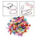 50Pcs Eye Glasses Spectacle Chain Strap Holder Loop Ends White.