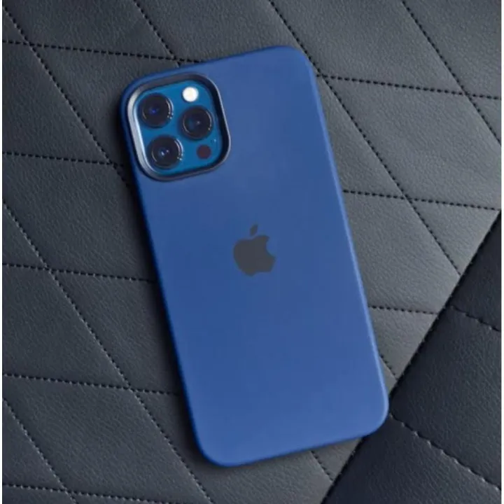 Ip {12 pro max} অফিসিয়াল সিলিকন কেস-অ্যাপেল লোগো সহ 6.7 ইঞ্চি