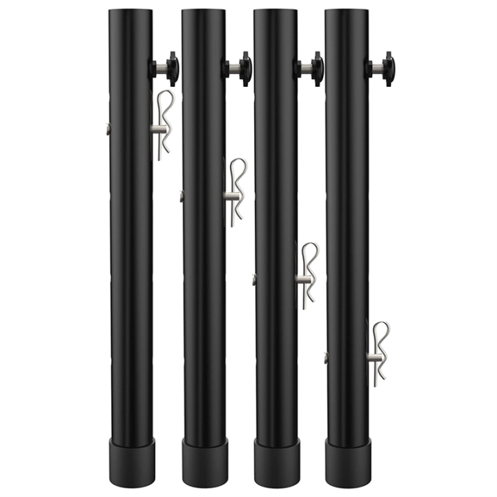 Table Leg Extenders for Folding Tables Straight/Bent Leg, Leg Extensions, Heights Adjustable Risers - 4PCS
