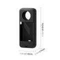 For Insta360 X3 PULUZ Silicone Protective Case with Lens Cover(Black Color)- Insta360 X3 Action Camera Silicone Protective Case. 