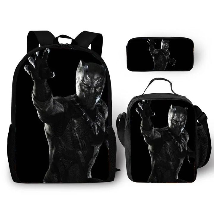 3pcs/set%20Black%20Panther%20Series%20Children%20Backpack%20Pencil%20Case%20Crossbody%20Bag%20Large%20Capacity%20Waterproof%20Spine%20Protection%20Schoolbag%20-%20Image%203