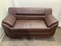 Rolled Arm 2 Seater Sofa - Chocolate. 