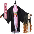 Anime Demon Slayer Kimetsu no Yaiba Cosplay Costume Nezuko Kamado Kimono Uniform Halloween Dresses. 