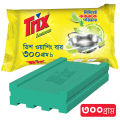 Trix Lemon Dishwash Bar 300g, Power Rich Thick Foam for Sparkling Clean Dishes, Utensils, Tableware & Kitchenware, Tough on Stains & Grease but Soft on Hands, Leaves a Refreshing Lemon Fragrance after Dishwashing. 
