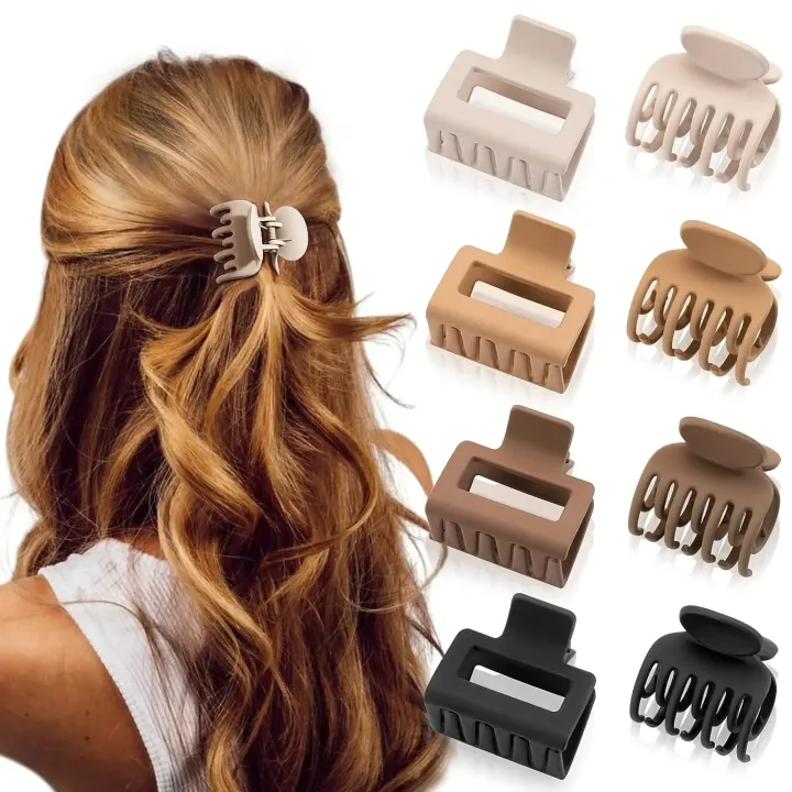 8PCS%20Medium%20Hair%20Claws%20for%20Women%20Girls%20Claw%20Clips%20for%20Thin%20Hair%20Lady%20Hairpins%20Matte%20Jaw%20Clip%20Headwear%20Women%20Hair%20Accessories%20-%20Image%207