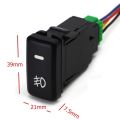 NXFDSIOZ 4X Auto Retrofit Switch Waterproof Toggle Switch Fog Lamp Switch with 4 Line for White Light. 