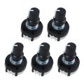 5X 3P4T 3 Pole 4 Position Single Wafer Band Selector Rotary Switch W Knob.