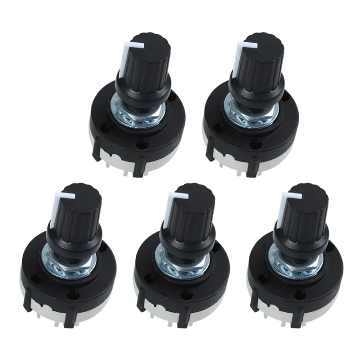 5X%203P4T%203%20Pole%204%20Position%20Single%20Wafer%20Band%20Selector%20Rotary%20Switch%20W%20Knob%20-%20Image%202