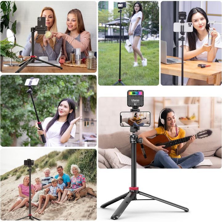 ULANZI%20MT-44%20Extendable%20Tripod%20Selfie%20Stick%20Phone%20Holder%20Clip%20Vlog%20Mount%20For%20Smartphone%20DSLR%20Go%20Pro%20Cameras%20-%20Image%204