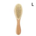 New Baby Care Pure Natural Wool Baby Wooden Brush Comb Brush Baby Hairbrush Newborn Hair Brush Infant Comb Head Massager. 