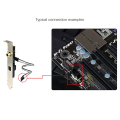 NAMUNY 2X 24Bit 192Khz Daughter Card SPDIF Optical And RCA Out Plate Cable Bracket Digital Audio Output for.