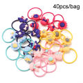 【ALLGOOD】10 / 20 / 30 / 40 Pcs Colorful Baby Hair Band Set Cartoon Rubber Band Flower Ponytail Hair Rope Star Hair Tie Women Hair Accessories. 