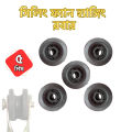 5 pcs Ceiling fan rubber wheel hanging rubber pulley fan ceiling fan accessories rod shock absorber rubber ring- Black. 