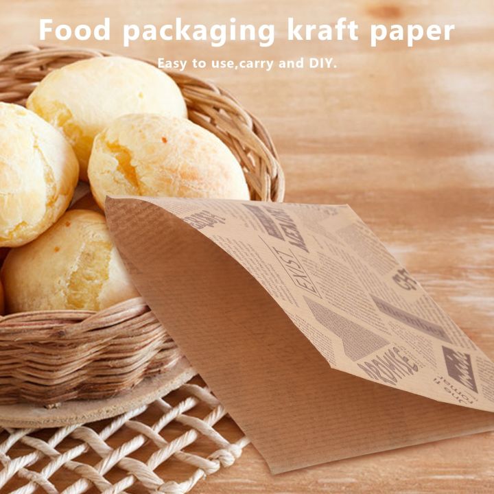 100pcs%2012x12cm%20Sandwich%20Donut%20Bread%20Bag%20Biscuits%20Doughnut%20Paper%20Bags%20Oilproof%20Bread%20Craft%20Bakery%20Food%20Packing%20Kraft%20-%20Image%205