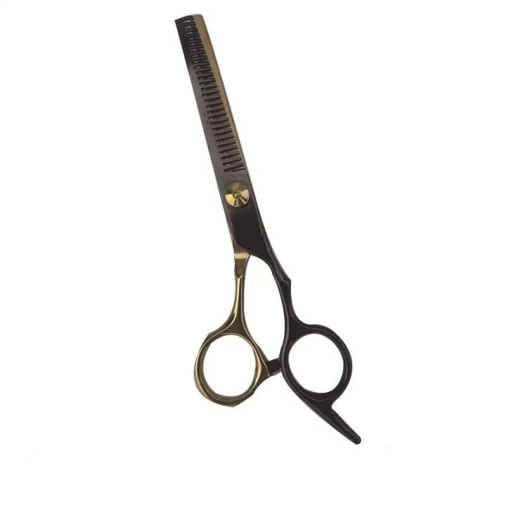6%20Inches%20Black-gold%20Barber%20Scissors%20Household%20Scissors%20Flat%20Shears%20Fine-toothed%20Shears%20Barber%20Accessories%20-%20Image%206