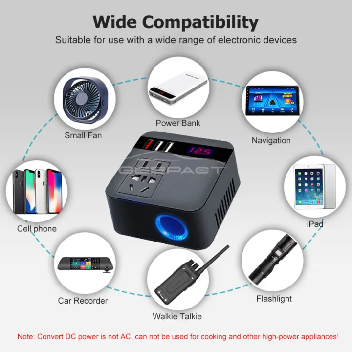 Geepact%20Car%20Inverter%20A/C%2012V/24V%20to%20D/C%20110V/220V%20Digital%20Display%20Car%20Power%20Adapter%20Auto%20Converter%20QC3.0%20Fast%20Charging%20Inverter%20Multi-Protection%20Car%20Charger%20Adapter%20Car%20D/C%20Power%20Home%20A/C%20Power%20Converter%20-%20Image%207