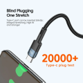 EEssager 100W USB Type C PD Cable 100W Fast Charging Wire For OPPO Oneplus Xiaomi Samsung Realme USB C Charger Data Cords. 