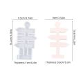 16.2cm Signboard Mold Good Quality White Silica Cement Gypsum Silicone Mold Diy Silicone Mold for Pendant Candle.