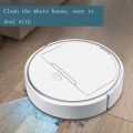Robot Vacuum Cleaner Automatic 3-In-1 Wireless Sweeping Wet And Dry Cleaning Machine Rechargable Intelligent Vacuum Cleaner-011 White.