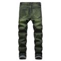 Washed Jeans for Men 2022 Straight Jeans Man Fashion Casual Denim Pants Male Jean Homme Pantalones Vaqueros De Hombre Green 40.