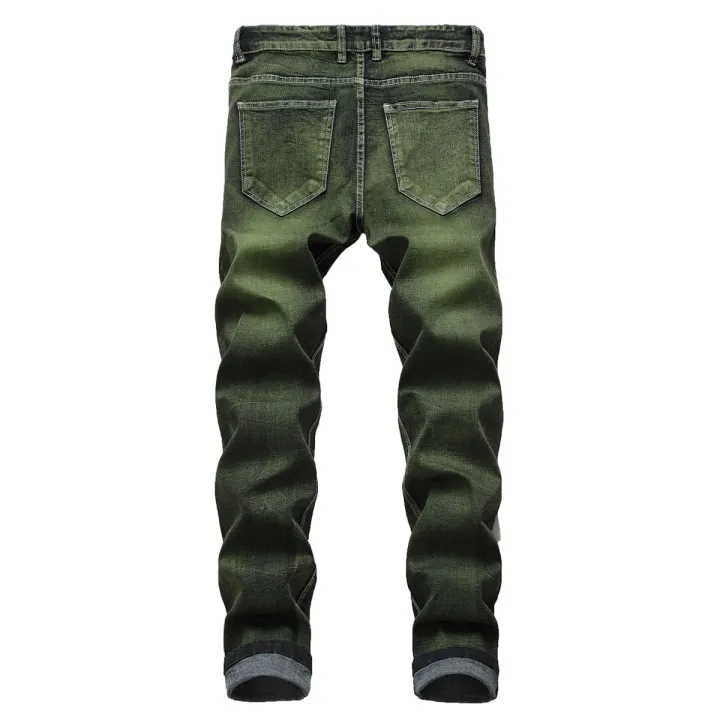 Washed%20Jeans%20for%20Men%202022%20Straight%20Jeans%20Man%20Fashion%20Casual%20Denim%20Pants%20Male%20Jean%20Homme%20Pantalones%20Vaqueros%20De%20Hombre%20Green%2040%20-%20Image%202