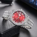 Diamond Bling Watch Men Gold Color Men’s Quartz Watches Luxury Male Clock. 