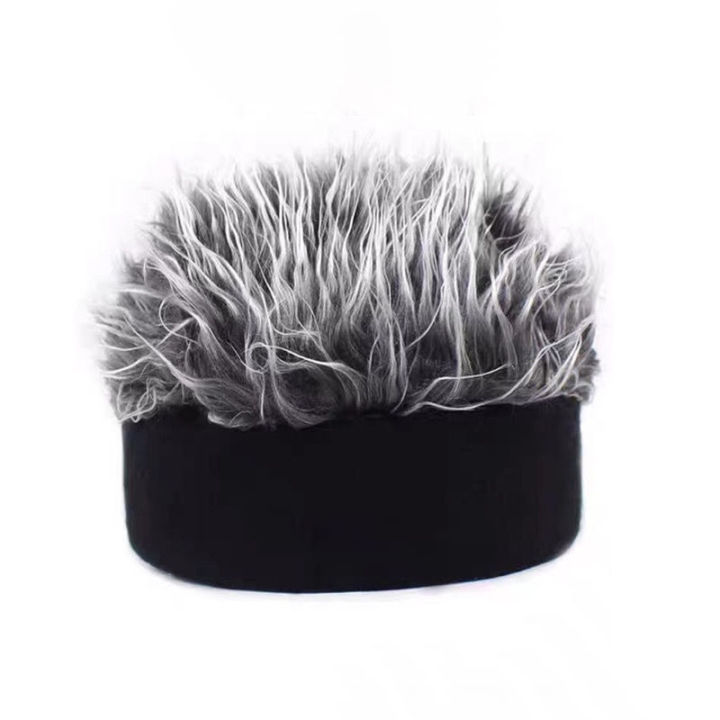 %E3%80%90Big%20savings%E3%80%91%20Creative%20Wig%20Hat%20Funny%20Short%20Hair%20Caps%20Novelty%20Beanie%20Hat%20with%20Spiked%20Hair%20Hat%20For%20Women%20Men%20-%20Image%203