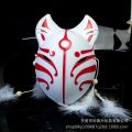 Japanese Fox Masks Cat Face Mask PVC Japanese Style Wind Fox Anime Cosplay Costumes Rave Masquerade Cosplay Props for Adult.