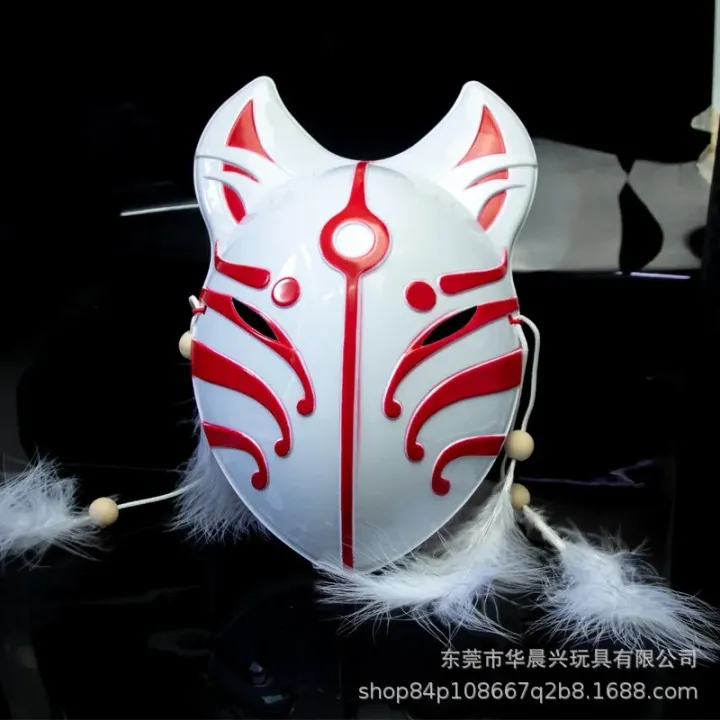Japanese%20Fox%20Masks%20Cat%20Face%20Mask%20PVC%20Japanese%20Style%20Wind%20Fox%20Anime%20Cosplay%20Costumes%20Rave%20Masquerade%20Cosplay%20Props%20for%20Adult%20-%20Image%203