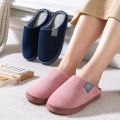 Winter Women'S Cotton Slippers Indoor Slippers Women Men Winter Thick Sole House Warm Couples Home Non-Slip soft shoes. 