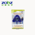 ZQDZ-USB to P2 Game Hand Converter Wired Handle to PC Converter Computer Blue Triangle. 