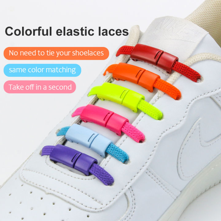 LINGS 19 Color Magnetic Lock Shoelaces Elastic No tie Shoe Laces Sneakers Shoelace Kids Adult Lazy Laces One Size Fits All Shoes