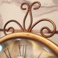 JAERBEE Vintage Table Clock Antique Mantel Clock Battery Operated Non-Ticking Retro Clock Small Desk Clock for Home.