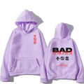 BadOmens Bad Omenss 2023 American Pullovers Vintage Graffiti Letter Harajuku Printed Loose Men's and Women's Hooded Sweatshirts. 