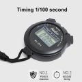 Digital Stopwatch Waterproof Compact Size Simple Operation Pedometer No Clock No Date Silent Stopwatch Timer Chronograph Devices. 