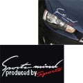GS 7.5"x 2.8" Sports Mind Letter Logo Decal Car Stickers Headlight Sticker. 